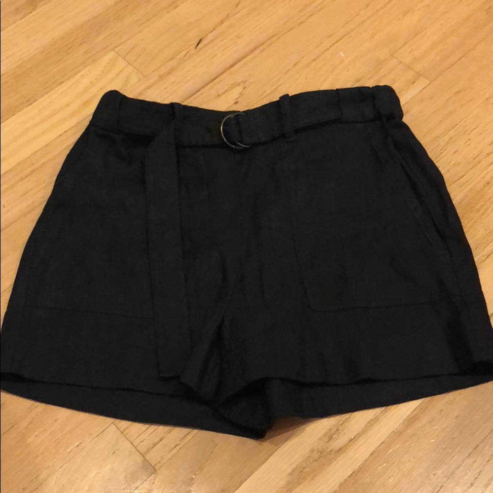 Babaton Black Buckel Shorts